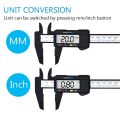 Vernier Caliper Electronic Tools 100mm Digital LCD Display Calliper Micrometer Ruler Instrument Depth Measuring Tool 150mm 0.1mm-150mm black.