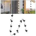 Bird Rain Chains for Gutters Cup Rain Chain Rainwater Diverter Outside Replacement Downspouts 240cm for Sheds Awnings Outdoor Divert Water. 