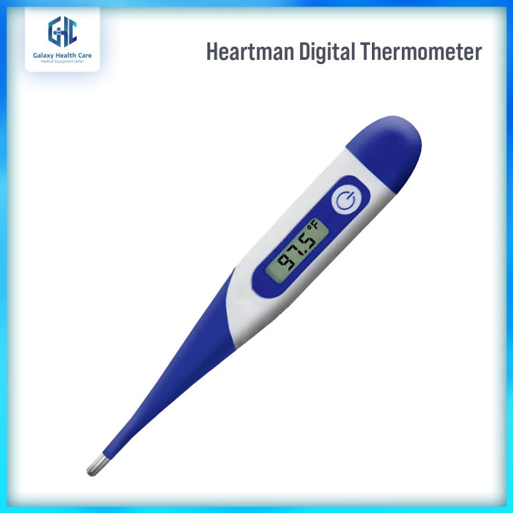 Heartman Flexible Waterproof Digital Thermometer for Baby & Adults Easy to Use 1 year warranty