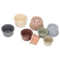 Stacking Cups, Multipurpose Baby Stacking Cups Color Learning for Baby Shower Gifts. 