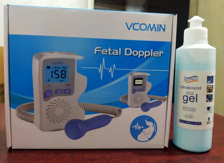 vcomin fetal doppler fetal ultrasound baby heartbeat with 250ml gel ...