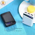 Portable Stylish First Charging Power Bank Case White (Use 3 Piece's 18650 Battery). 