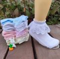 Baby Girl Lace Socks School Socks for 5 to12 yers (Pack of 1 Pair). 