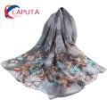 (New)Chiffon carf Comfortable to Wear ummer Butterfly Print Long hawl Wrap.