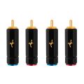 YYTCG Pure Copper Gold Plated RCA Plug Self Locking Audio Connector.