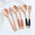Handmade 2PCS Kitchen Supplies Rice Utensil Soups Dinnerware Sets Spoon Tableware Fork.