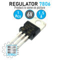 LM7806 L7806CV L7806 7806 6V 1.5A Voltage Regulator IC 3 Pin TO-220 Package Fixed 6V Positive Voltage Regulator IC. 