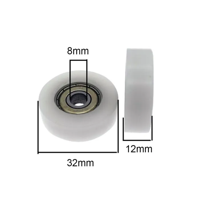 4pcs%20Low%20Noise%20Round%20Wheel%20608ZZ%20Ball%20Bearing%20Chrome%20Steel%208x32x12mm%20Double%20Metal%20Shielded%20Bearings%20Single-row%20Pre-lubricated%20Guide%20Pulley%20Roller%20Industrial%20Equipment%20-%20Image%209