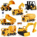 12 Piece Kids Construction Toys - Kids Birthday Gift, Toy Vehicles Toy Construction Vehicles Kids Toddler Toys Mini Car Toy Set Die Cast Assorted Truck Friction Driven Push Truck Toy – toy.