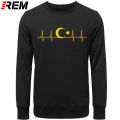 REM turkey fans cheer moon star heartbeat Fo'r men casual cotton long sleeve T-shirt funny Turkish flags Hoodies, sweatshirts.