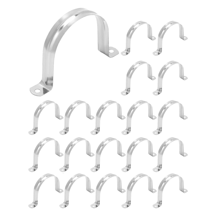 ZOROOM%203Inch%20Rigid%20Pipe%20Strap%20Clamp,20%20Pack%20Strap-U%20Bracket%20Tube%20Clip,Heavy%20Duty%20Stainless%20Steel%20Fastener%20Holder%20Two%20Hole%20Strap%20-%20Image%208