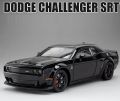 1:24 Dodge Challenger Hellcat Toy Car Die Cast Metel Cars Toy Pull Back Hellcat Model Cars with Sound and Light Hellc for Kids. 