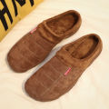 XIHAHA High Quality Slippers Men's Winter Shoes Soft Man Home Slippers Cotton Shoes Fleece Warm Anti-skid Man Slippers Sandals. 