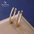 Xuping jewelry glossy V letter fashion temperament earrings women's European and American cross-border niche design earrings earrings earrings wholesale.