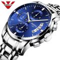 Nibosi 2309 Stainless Steel Strap Waterproof Top Brand Fashion Quartz Wrist Watches For Men.