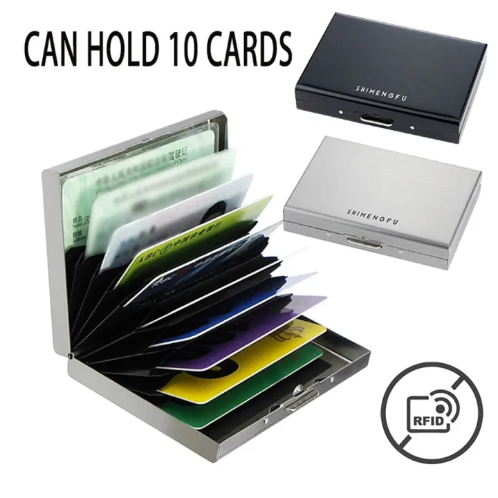 Men%20RFID%20Blocking%20Card%20Holder%20Stainless%20Steel%20Metal%20Slim%20Wallet%20Money%20Bag%20Anti-scan%20Credit%20ID%20Thin%20Holder%20Case%20Small%20Male%20Wallet%20-%20Image%205