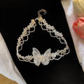 Lace Flowers lace necklace choker Elegant 30cm+9cm Good quality embroidery accessory Fashion romantic design for Party accessory Wedding jewelry Casual wear. 