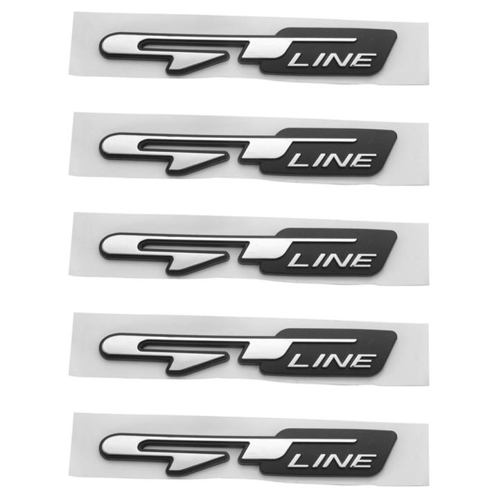 5X Cool 3D Car Style Sticker Gt Line Letters Sticker for Kia Rear Trunk ...