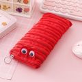 Creative caterpillar zipper pencil case school Stationery storage bag cute Pen holder student pen case for kids Kawaii pen bags.