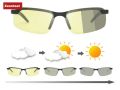 Square Retro Rivet Photochromic Sunglasses Men Polarized Women Sports Sun Glasses Day Night Vision Driving gafas de sol hombre.