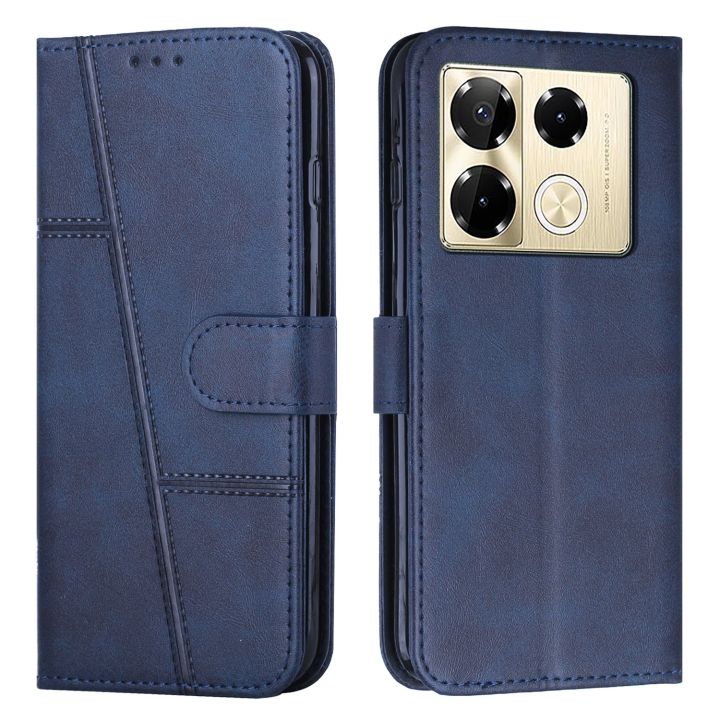 For infinix Note 40 Pro 4G - PU Leather Case - Card Slot Design