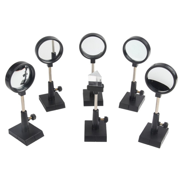 EITGZWAS 2X Physical Optics Experiment Set Convex Lens Concave Lens Triangular Prism Plane Mirror Convex Mirror Optical Lens