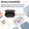 【FUPANG】Bluetooth 5.0 HiFi TWS wireless headphones IPX7 waterproof stereo earphone Sport Bluetooth headset Noise Cancelling headphones in ear Bluetooth with charging case.