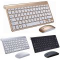 Wireless Keyboard and Mouse Combo Mini Spanish Korean Russian Hebrew Arabic Keyboard Mouse Set Kit For Notebook Laptop Mac.