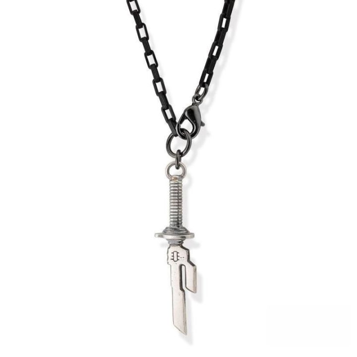 Anime Jujutsu Kaisen Fushiguro Toji Cosplay Necklace Unisex Spear of Tianri Knife Pendant Choker Jewelry Accessories Gifts