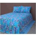 Double Size Cottont  Bed Sheewith Matching 2 Pillow Covers - Multicolor - Bed Sheet - 208984965. 