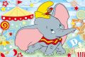 Custom Dumbo Circus Photo Backdrop Carnival Twinkle Star Newbon Boy Happy Birthday Party Photograph Background Banner Decoration.