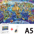 World Map Model Kit For Adult 3D DIY Puzzle Wood Craft Toys Diy Party Game Boy Wooden Puzzle Toy Jigsaw Children Educational Toy MuXiaRe. 