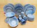 27 Pieces Marble Design Dinner Set.