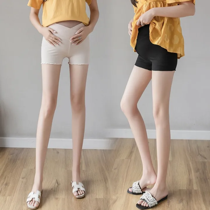 Pregnant%20women's%20pants%20summer%20thin%20cotton%20anti-glare%20bottoming%20shorts%20outer%20wear%20pregnant%20women's%20belly%20pants%20summer%20P04009%20-%20Image%206