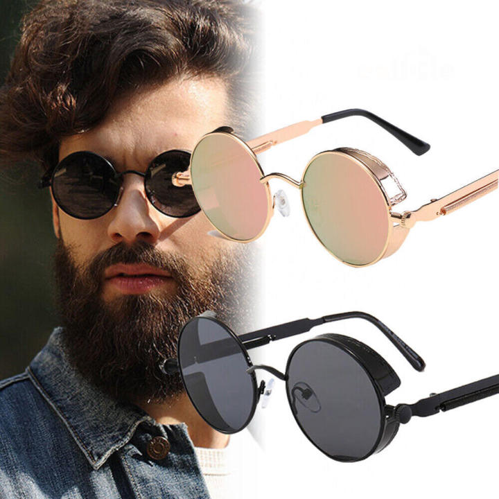 Vintage Steampunk Sunglasses Retro Sun Glasses Polarized for Men Women Fashion