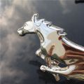 【DATA FROG Global MALL】Car Styling metal Mustang horse Front Hood Grille Emblem Running Horse Decal for Ford mustang accessories Shelby GT. 
