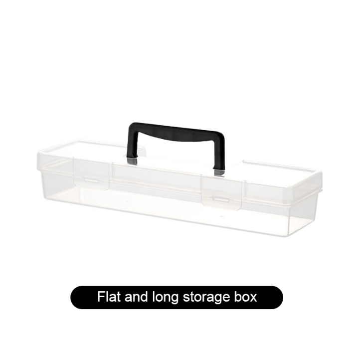 Plastic Organizer Box Transparent Portable Multipurpose Electrician Drill Tool Storage Box Hardware Tool Case