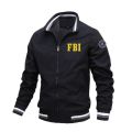 FBI New Spring Autumn Fashion Men Bomber Jackets Business Casual Streetwear Male Coats Simple Windbreaker British Style Coat. 