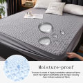 Waterproof Thicken Mattress Cover Quilted Latex Mat Bed Covers Pad Skin-Friendly Fitted Sheet Protector Bedspread150/160/180x200. 