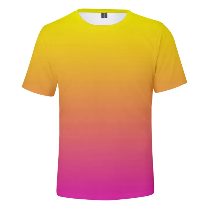 Neon%20T-Shirt%20Men/Women%20Summer%20green%20T%20shirt%20Boy/Girl%20Solid%20Colour%20Tops%20Rainbow%20Streetwear%20Tee%20Colourful%203D%20Printed%20Kids%20shirt%20-%20Image%204