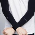 1 Pair UV Protection Hand Sleeves / Outdoor Sports Sun Sleeves for Men & Women – Black Color.