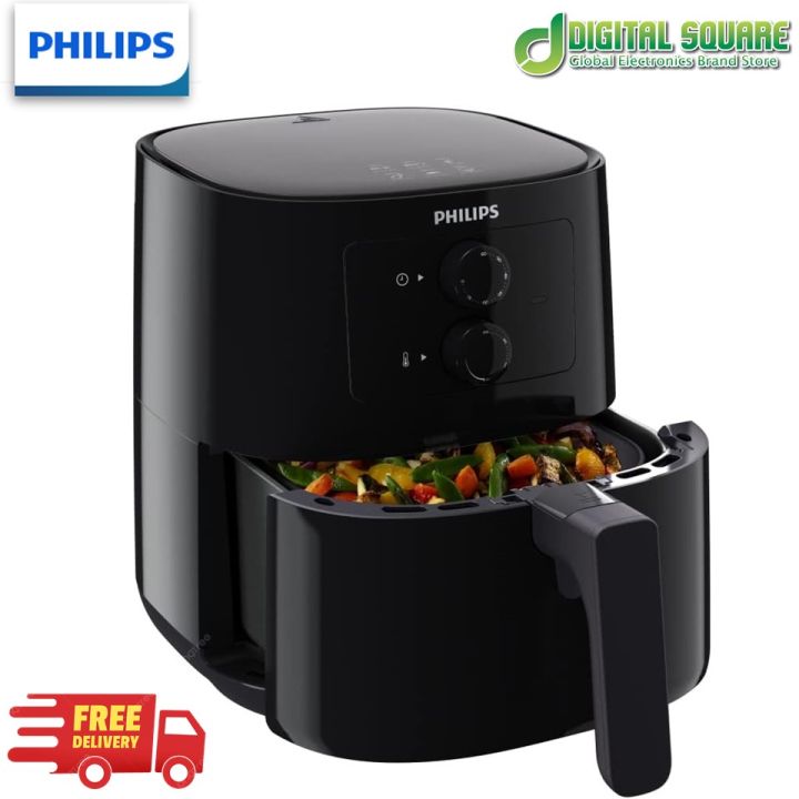 Philips HD9200 Essential Compact Low Fat Air Fryer | 4.1 liter