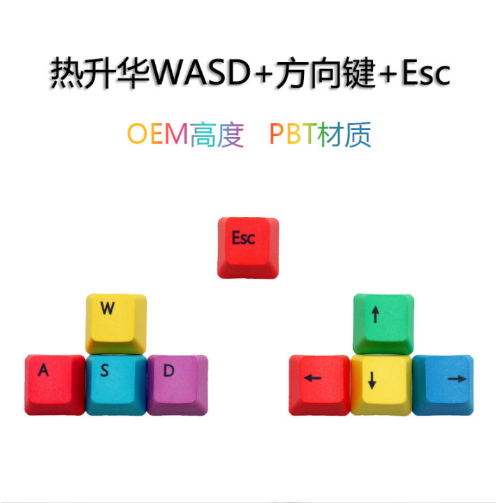WASD%20arrow%20keys%20sublimation%20keycaps%20color%20supplement%20RGBY%20personalized%20color%20matching%20PBT%20mechanical%20keyboard%20keycaps%20-%20Image%206