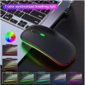 Rechargeable Wireless Rgb Waterproof Optical Mouse For Pc And Laptop Gamer Dual Model 2.4Ghz Mouse - Versatile And Waterproof Wireless Gaming Mouse.