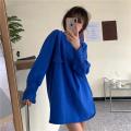 Large Size Design Personality Sweet Cool Casual Long Sleeve T T-shirt Women's Spring and Autumn Clothing Lazy Style plus Size Fat MM Slimming Niche. 