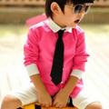 School Boys Kids Children Baby Wedding Solid Colour Elastic Tie Necktie. 
