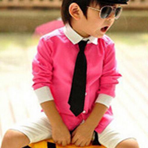 School%20Boys%20Kids%20Children%20Baby%20Wedding%20Solid%20Colour%20Elastic%20Tie%20Necktie%20-%20Image%204