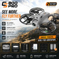 FLH S800 360° Protection Obstacle Avoidance 4.5in Screen Remote Control Quadcopter 2.4G Brushless Optical Flow Hover WIFI FPV RC Drone. 