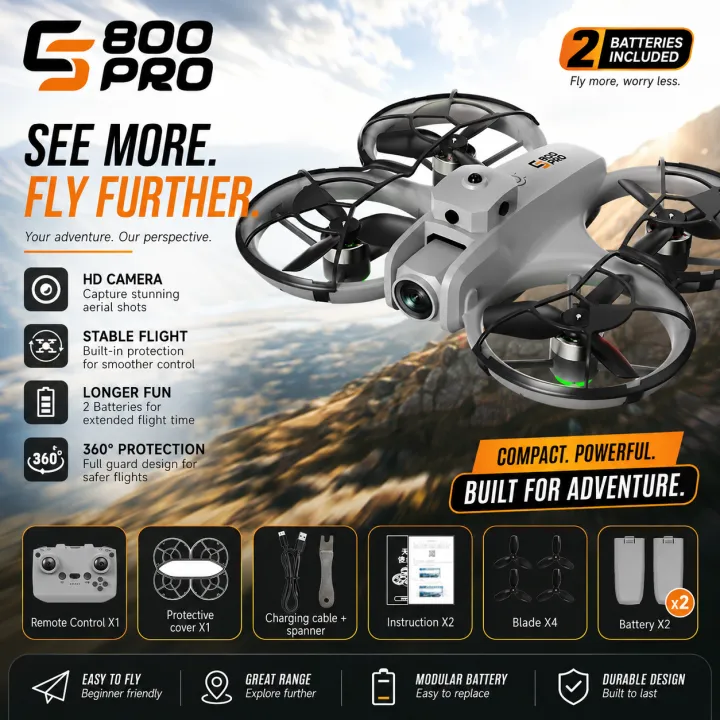 FLH%20S800%20360%C2%B0%20Protection%20Obstacle%20Avoidance%204.5in%20Screen%20Remote%20Control%20Quadcopter%202.4G%20Brushless%20Optical%20Flow%20Hover%20WIFI%20FPV%20RC%20Drone%20-%20Image%205