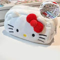 【Booming】 Cute Sanrio Hello Kitty Cat Plush Pencil Case Cinnamoroll Makeup Cosmetic Bag For Girls Organizer Stationery Travel Storage Bags Huiye.